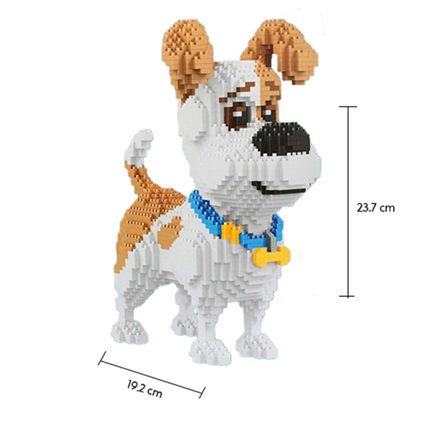 Rompecabezas 3D Mini Bloques Perrito Max La vida secreta de tus mascotas