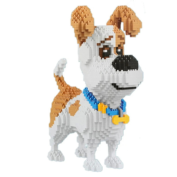 Rompecabezas 3D Mini Bloques Perrito Max La vida secreta de tus mascotas