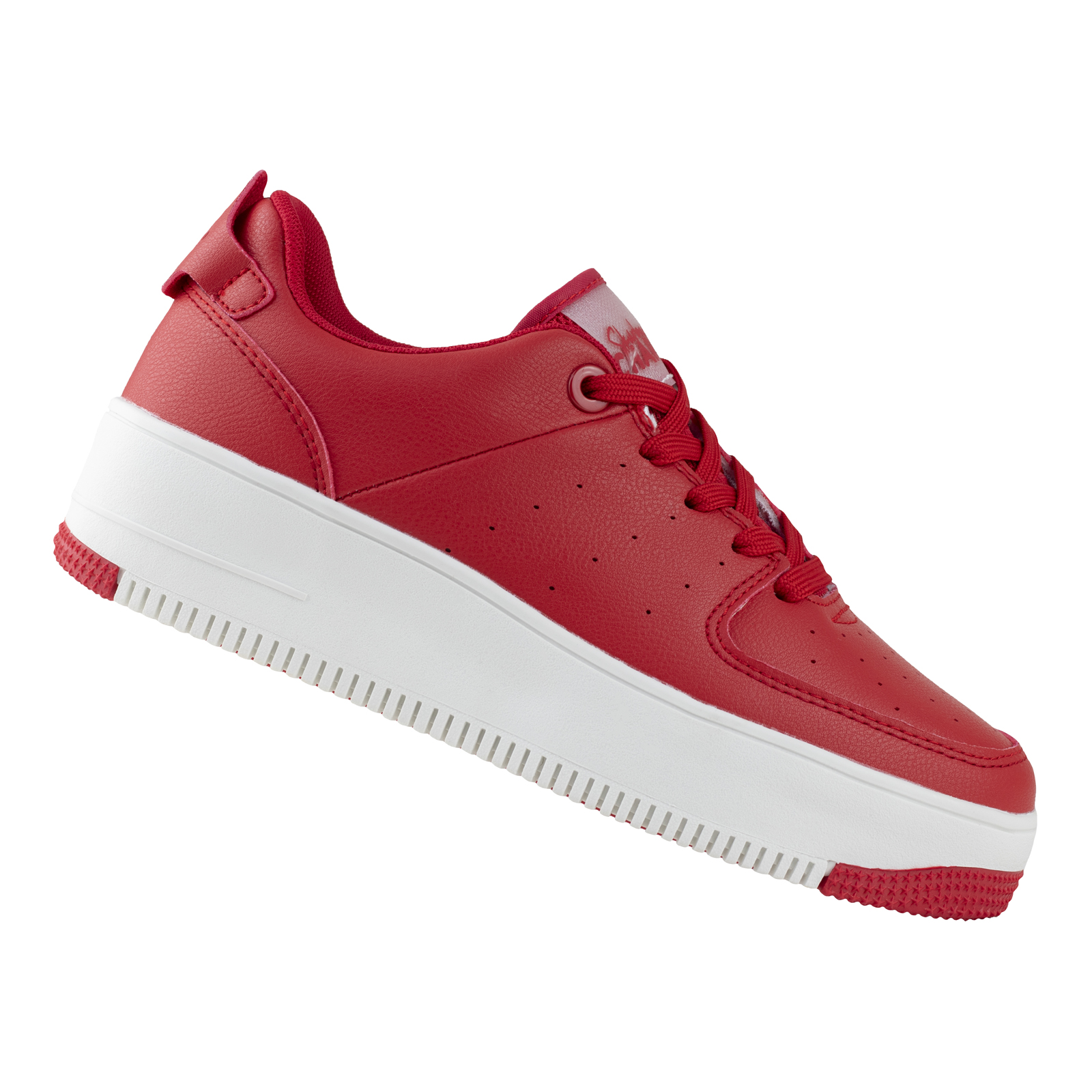 Tenis Urbano Dama Plataforma Suela Gruesa 1059048 Rojo Moda