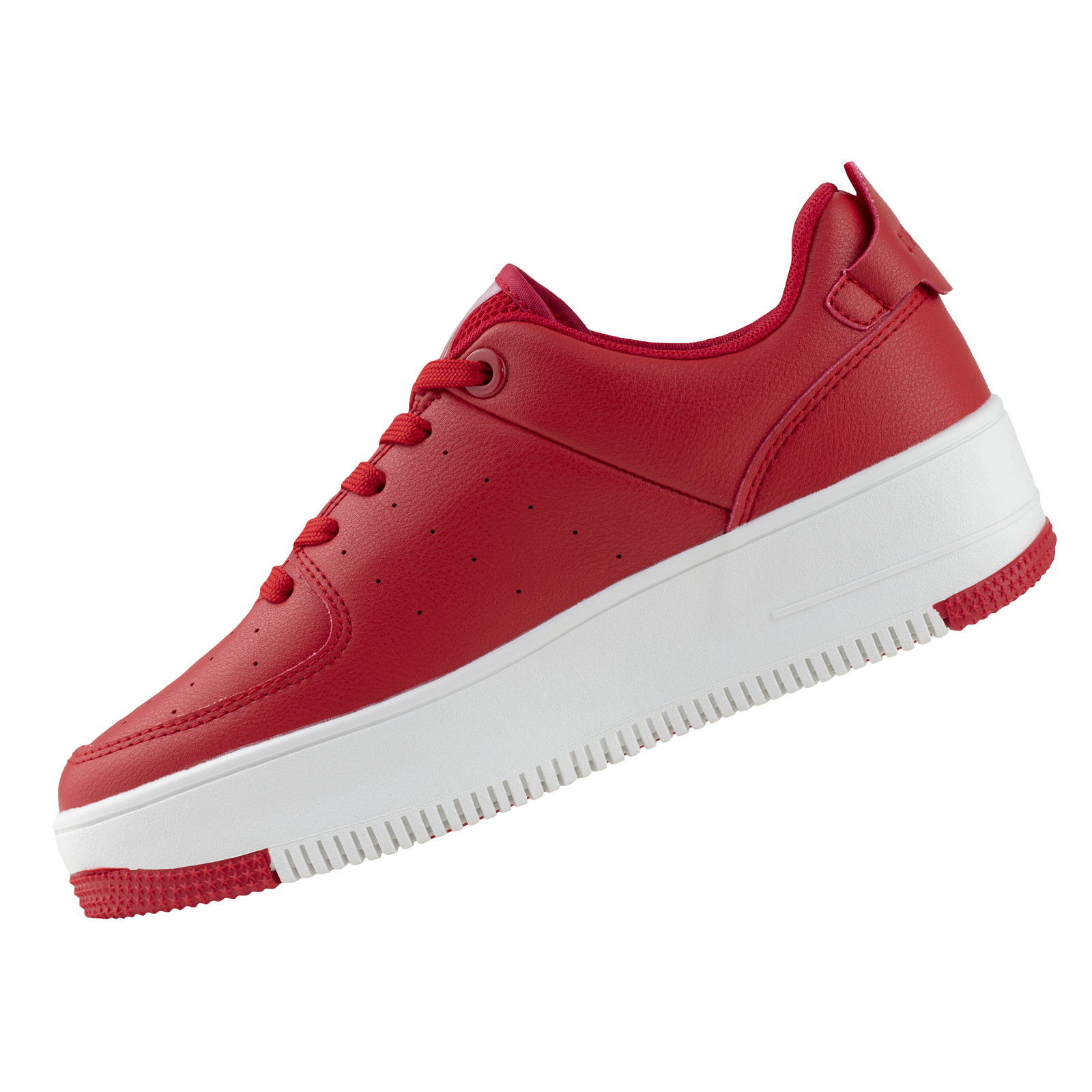 Tenis Urbano Dama Plataforma Suela Gruesa 1059048 Rojo Moda