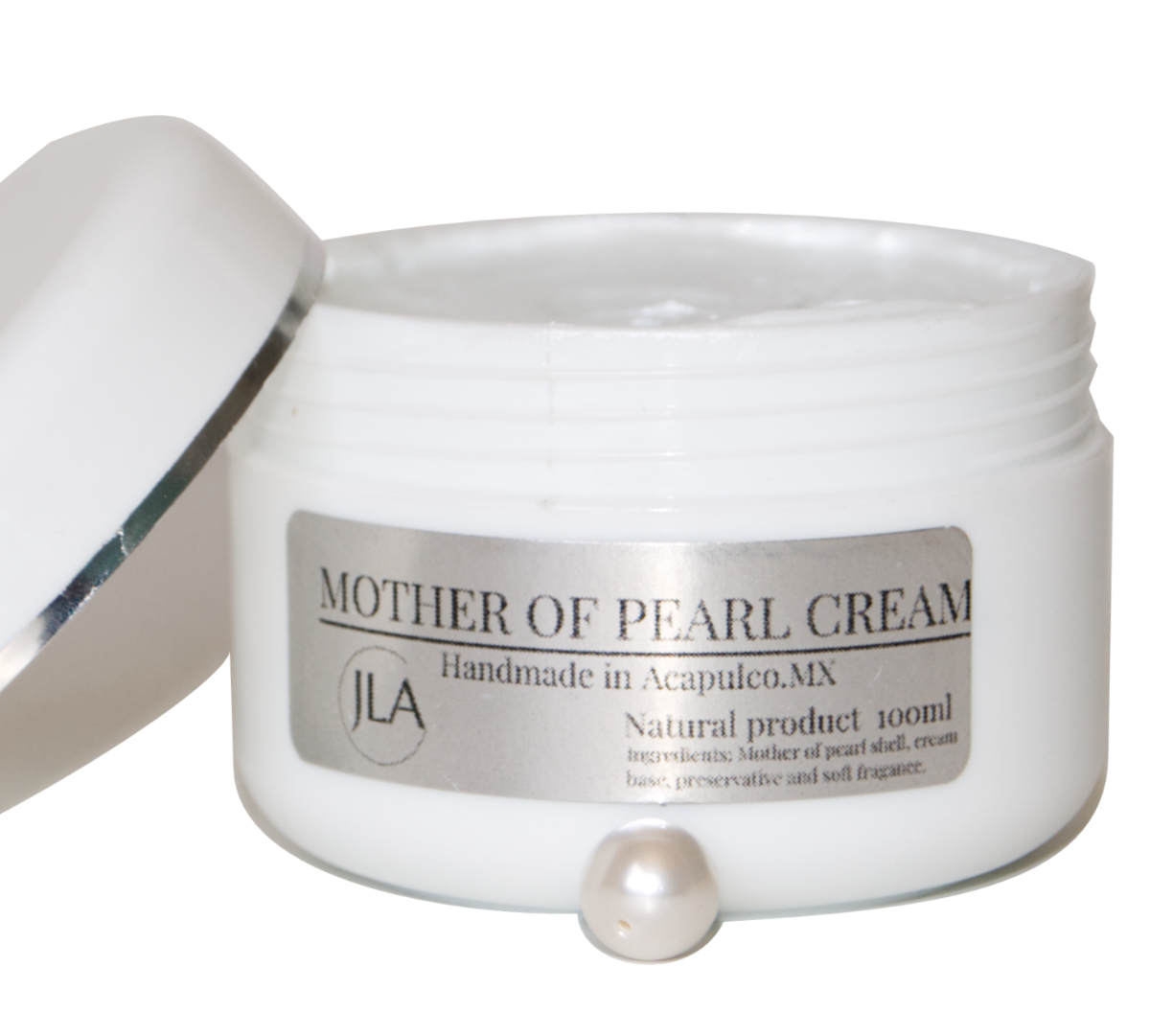 Crema Concha Nácar 100 ml, artesanal pura y natural, hecha en Acapulco