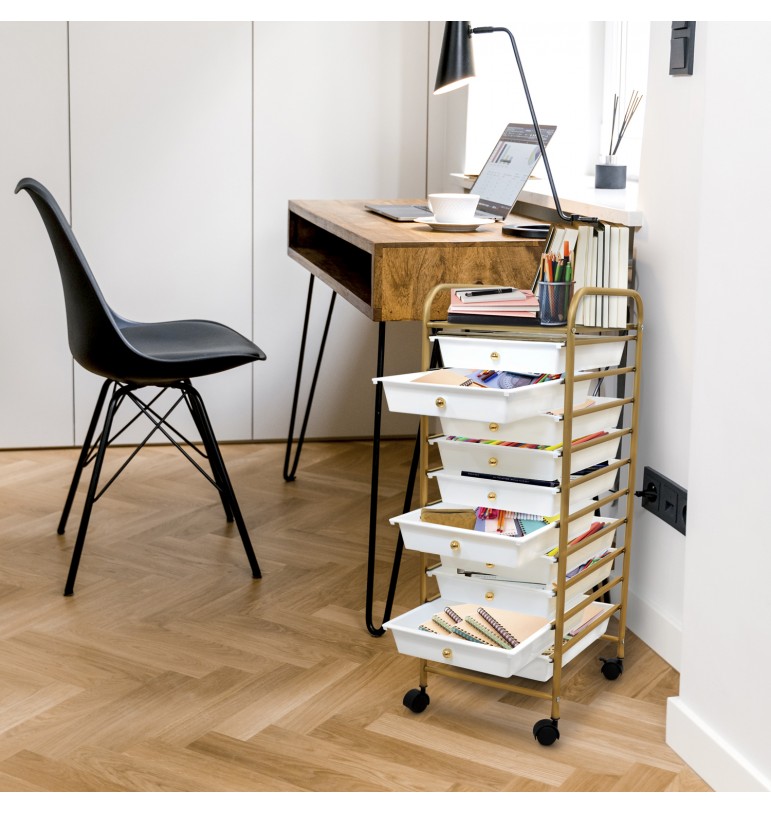 Carrito Organizador con ruedas de 10 niveles para Cocina Estética