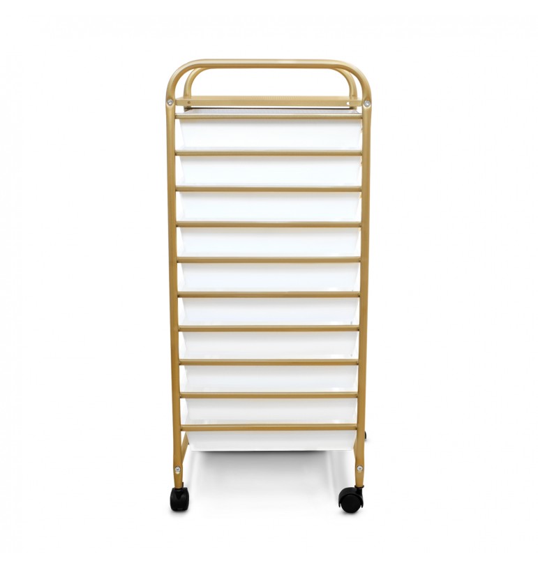 Carrito Organizador con ruedas de 10 niveles para Cocina Estética