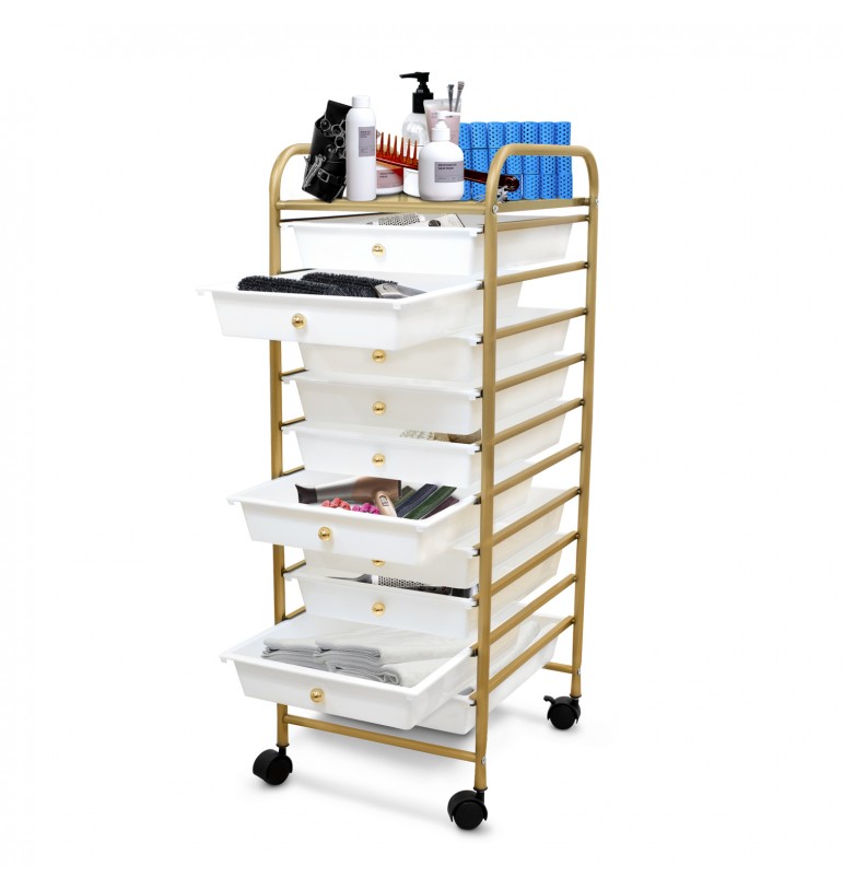 Carrito Organizador con ruedas de 10 niveles para Cocina Estética