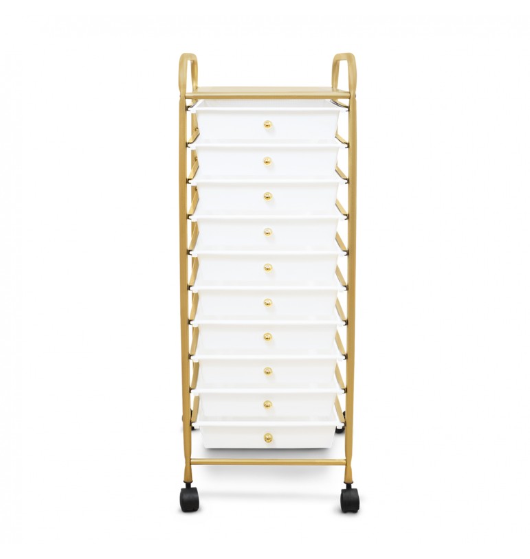 Carrito Organizador con ruedas de 10 niveles para Cocina Estética