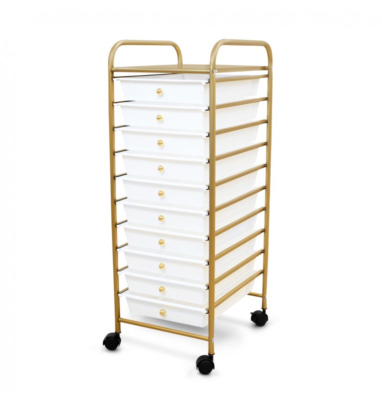 Carrito Organizador con ruedas de 10 niveles para Cocina Estética