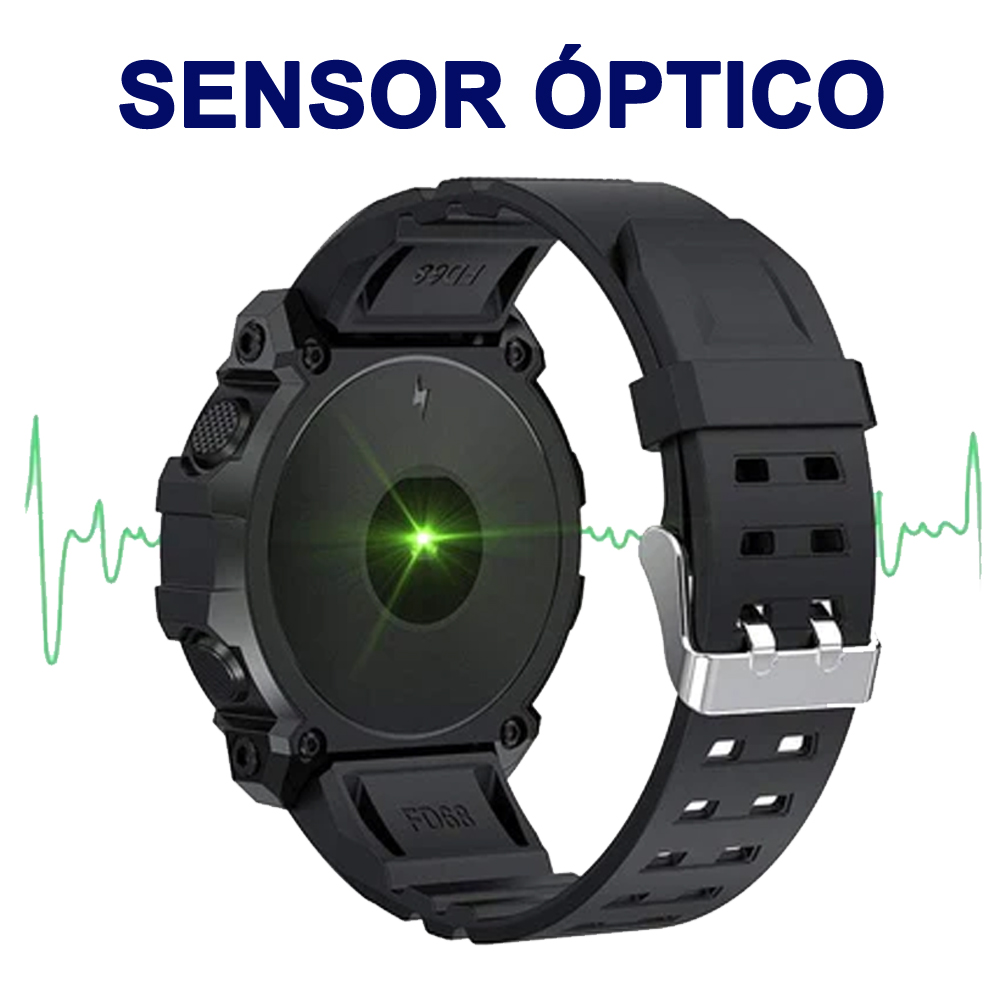 Reloj Inteligente Fd68 Smartwatch Uso Rudo Táctico Militar Bluetooth.