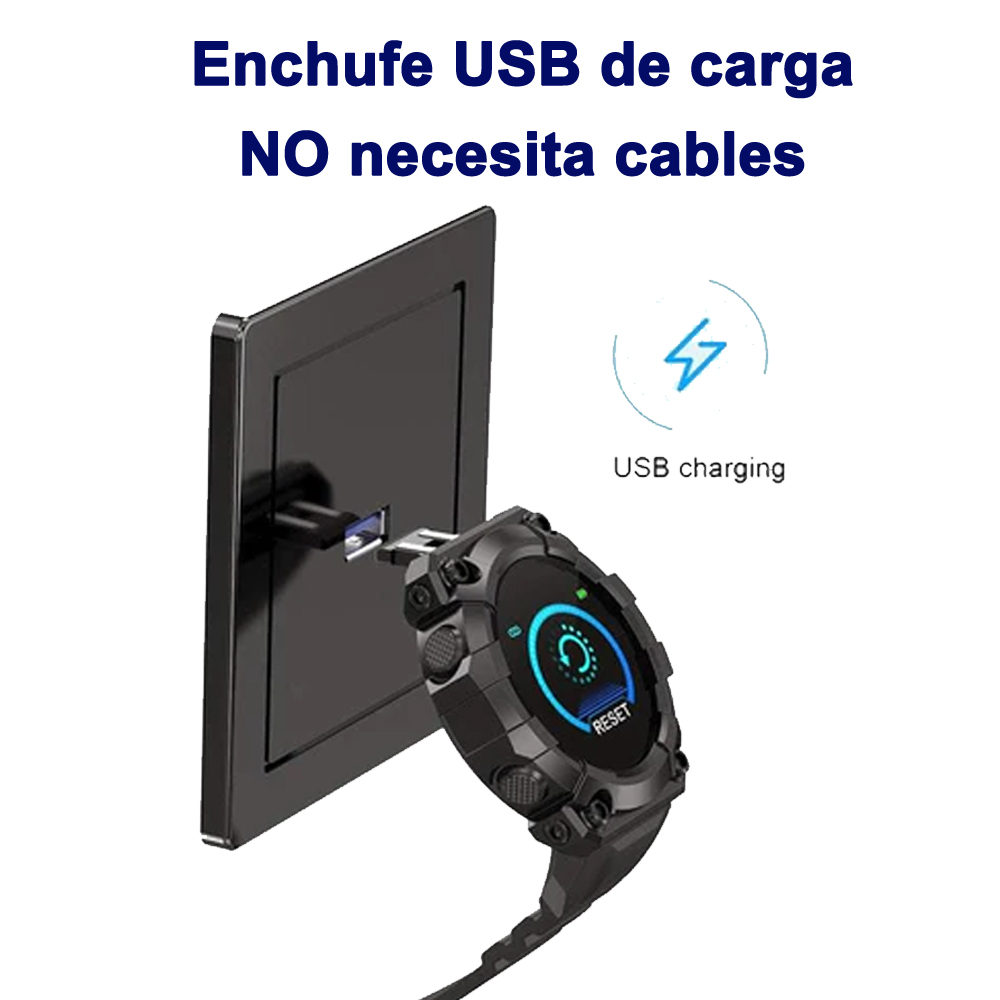 Reloj Inteligente Fd68 Smartwatch Uso Rudo Táctico Militar Bluetooth.