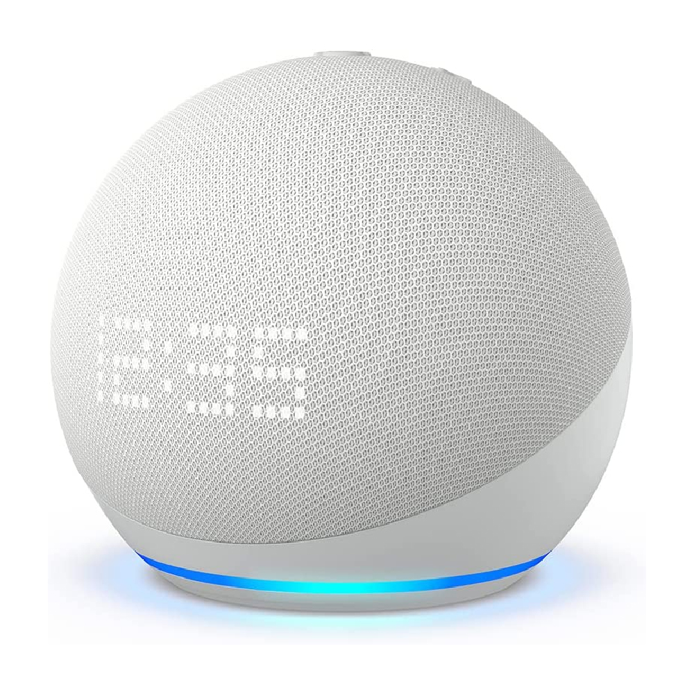 Alexa Echo Dot 5TH Gen con reloj Blanco Amazon