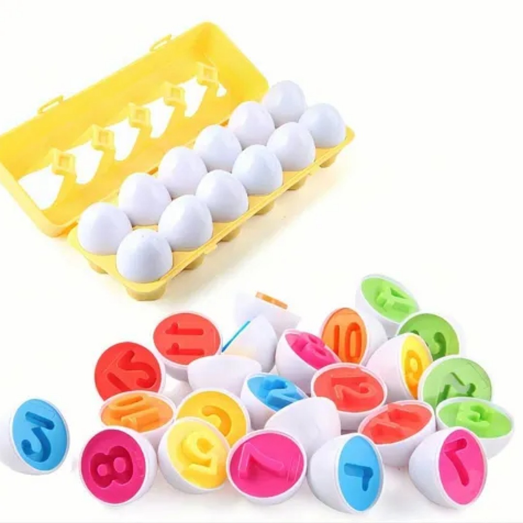 Juego Didáctico Niños, Huevos De Juguete Educativos Aprender