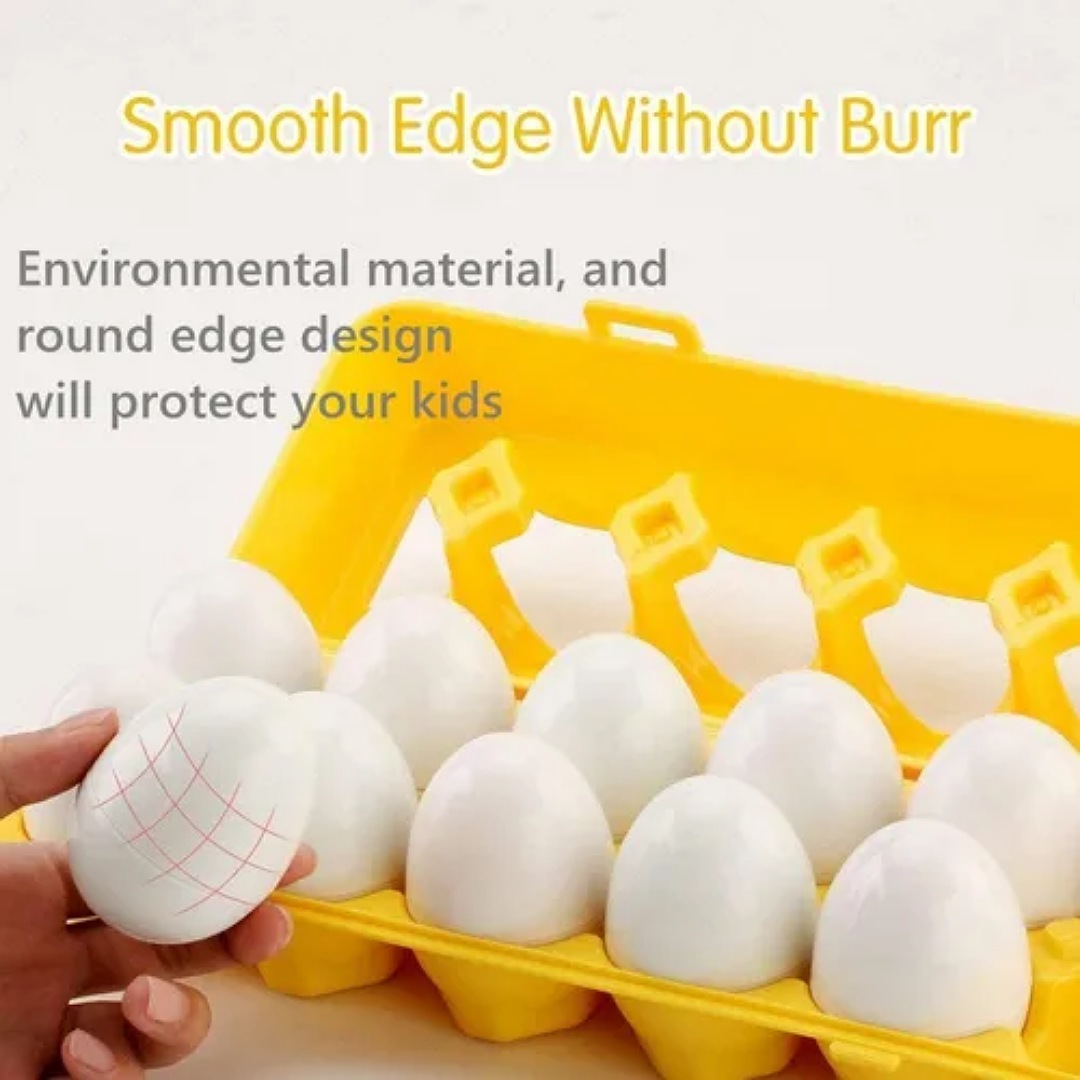 Juego Didáctico Niños, Huevos De Juguete Educativos Aprender