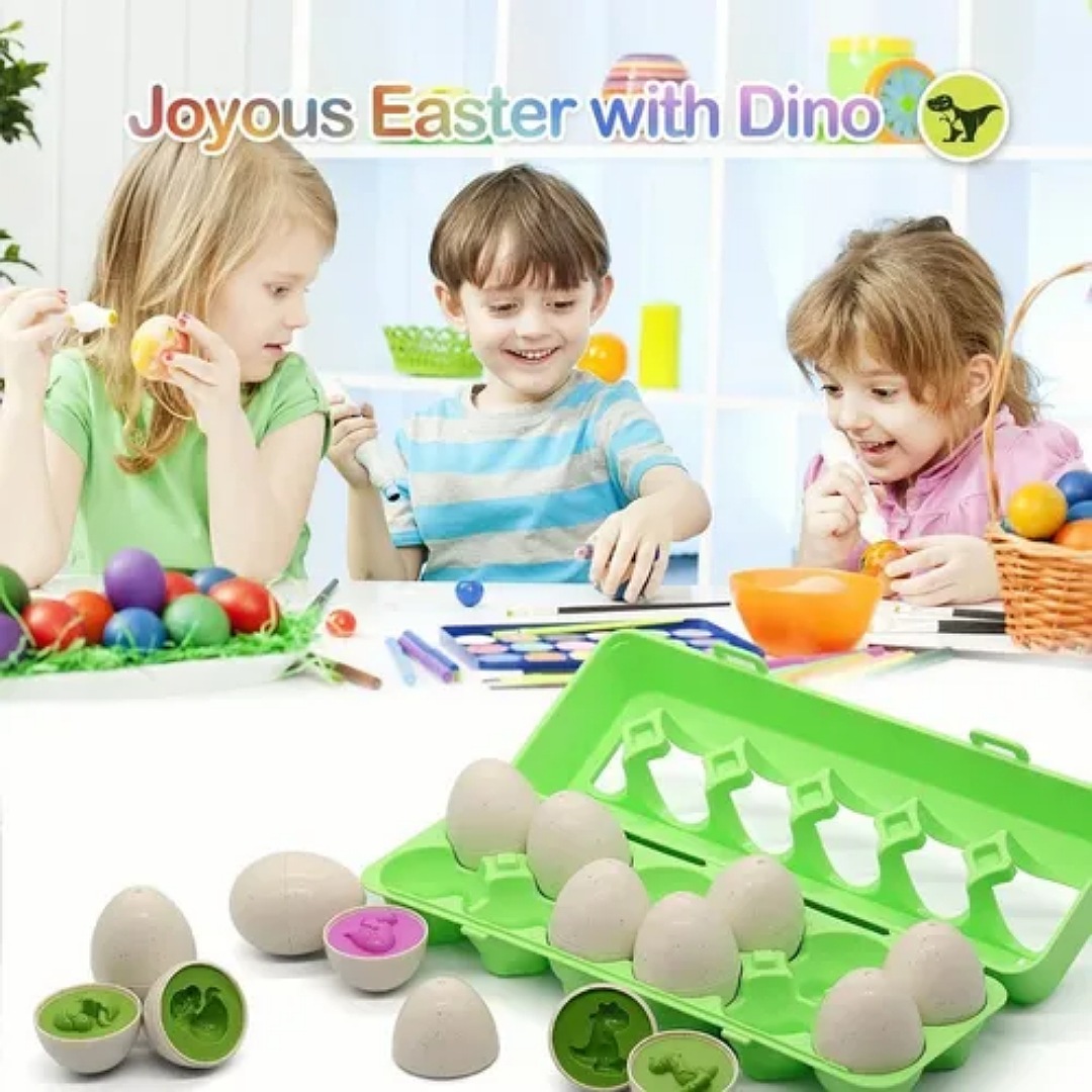 Juego Didáctico Para Niños, Juguete Educativo Huevos Colores