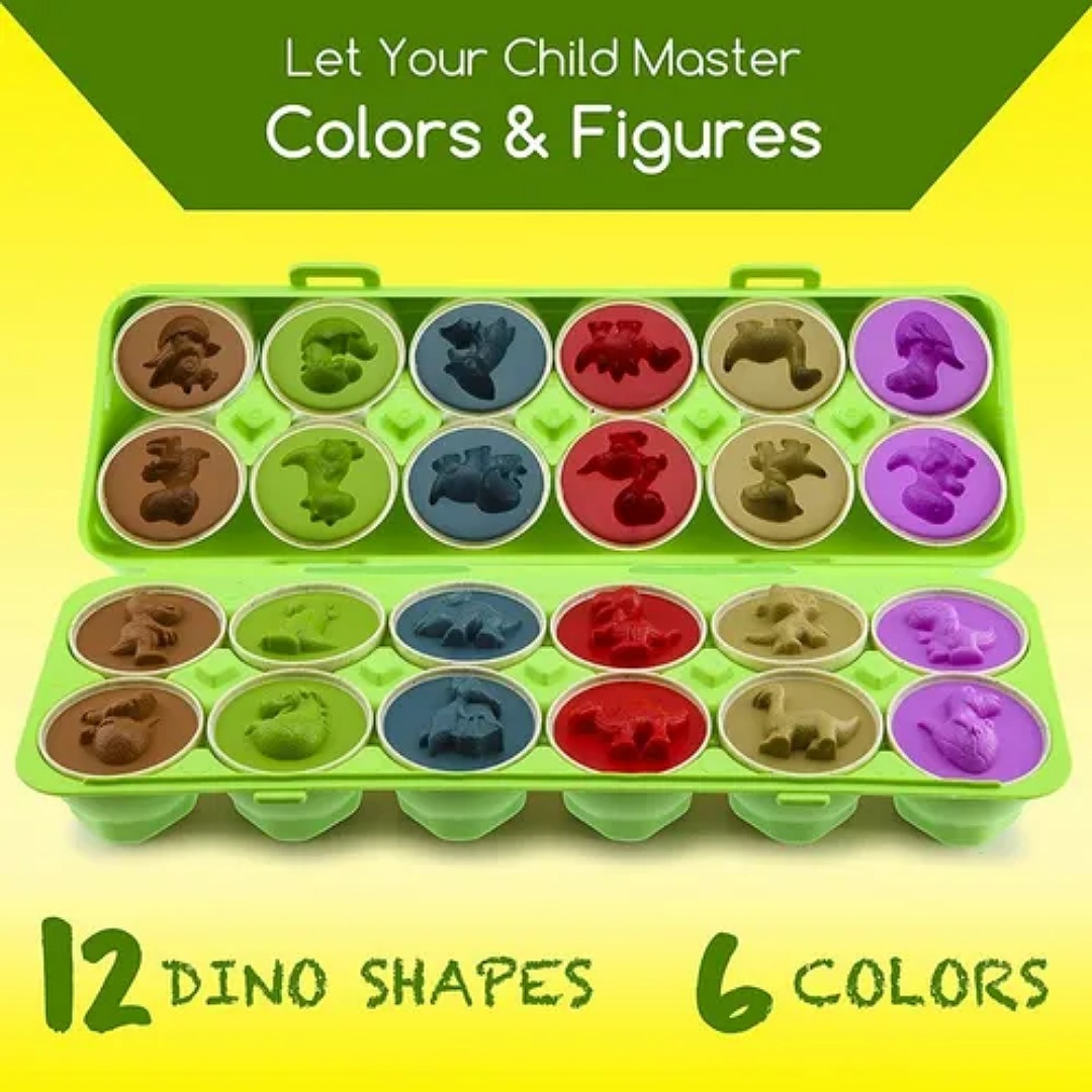 Juego Didáctico Para Niños, Juguete Educativo Huevos Colores