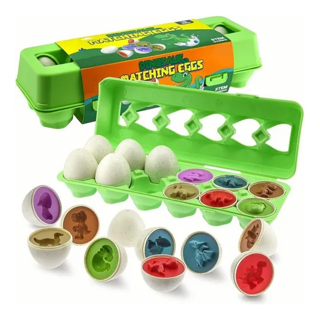 Juego Didáctico Para Niños, Juguete Educativo Huevos Colores