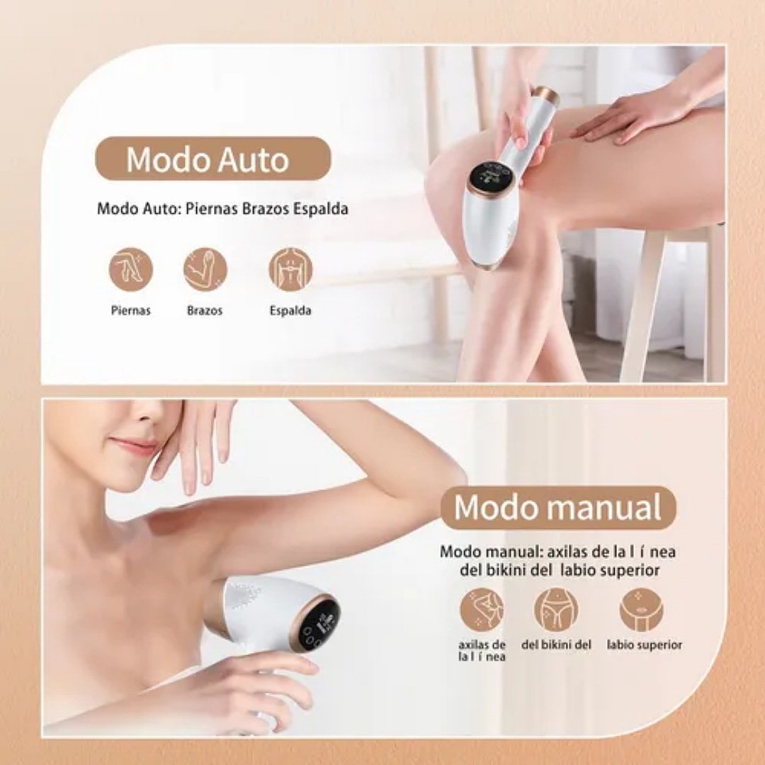 Depiladora Láser Ipl Permanente 999,900 Flashes 9 Nivel.