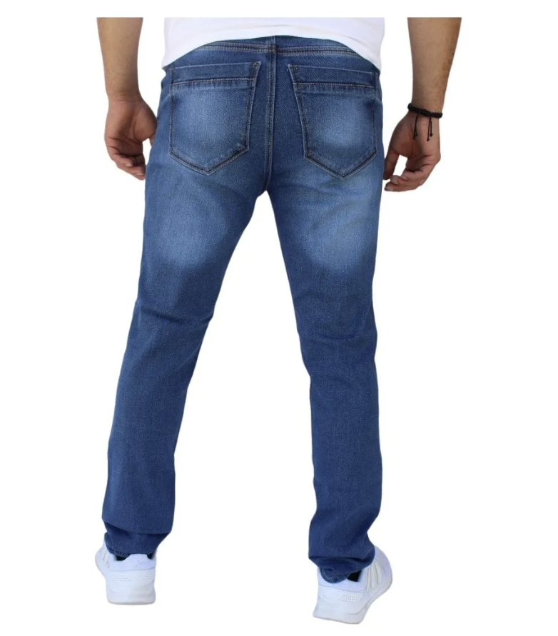 Pantalón Slim Fit de Mezclilla Stretch Gruesa Para Hombre John Silver