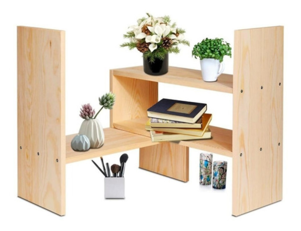 Organizador De Escritorio De Mdf Oficina Hogar De 2 Piezas