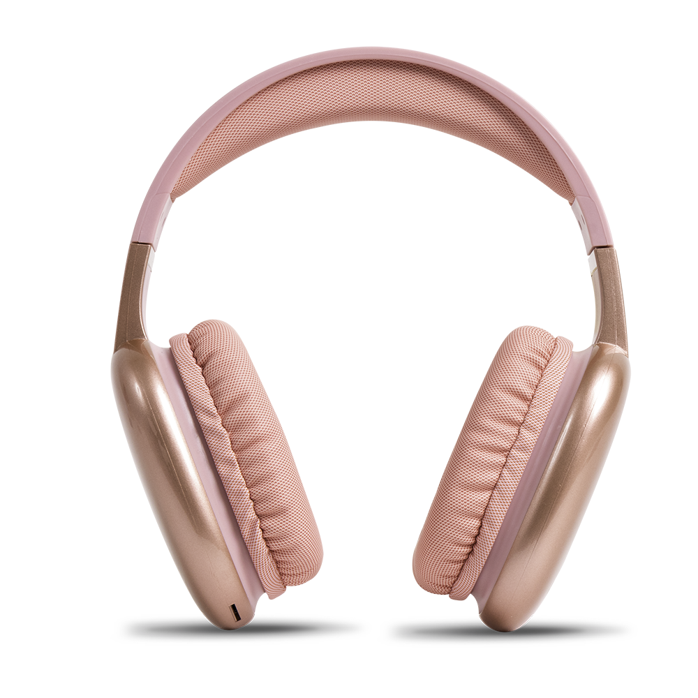 Audífonos Inalámbricos Over Ear STF Aurum Color Rosa.