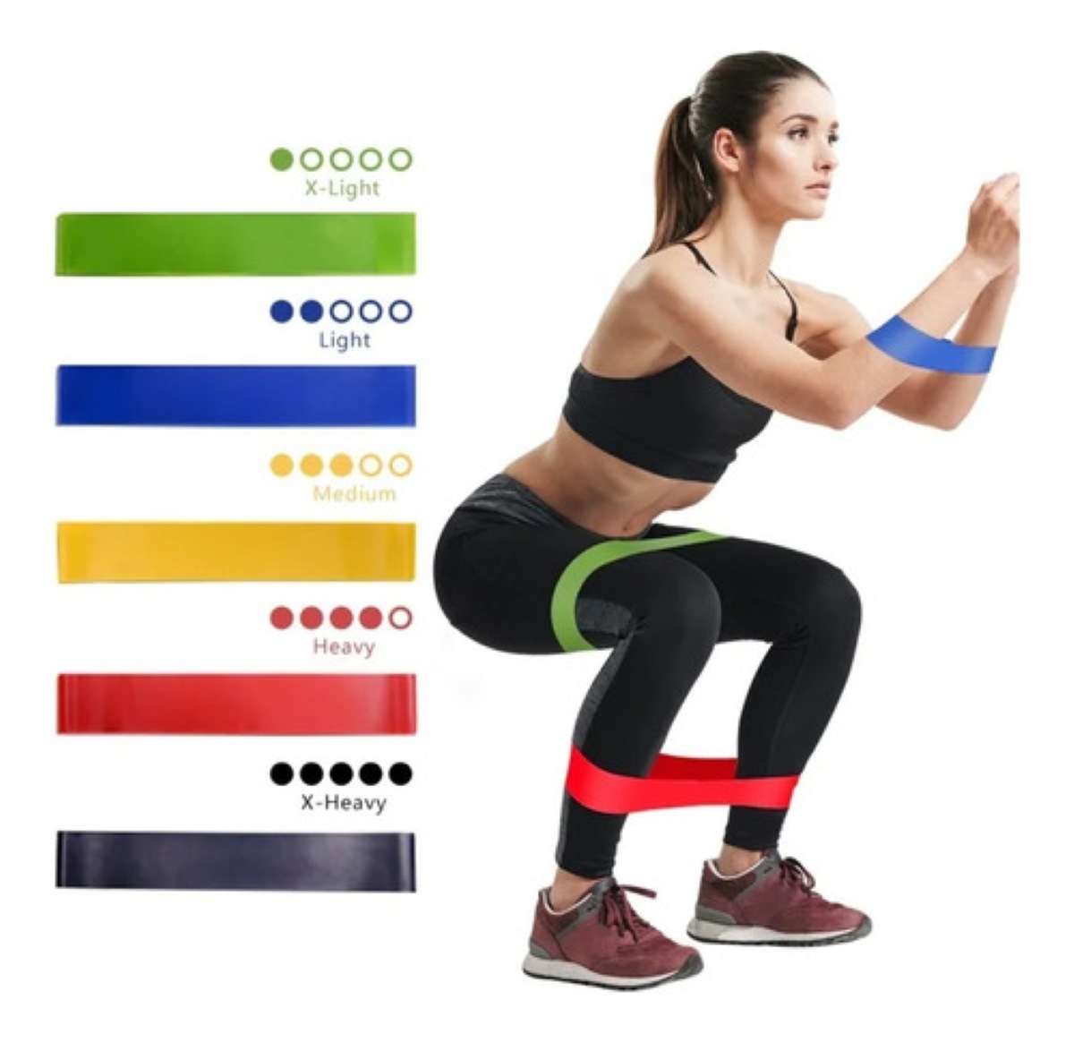 5 Ligas De Resistencia Bandas para Deportes 