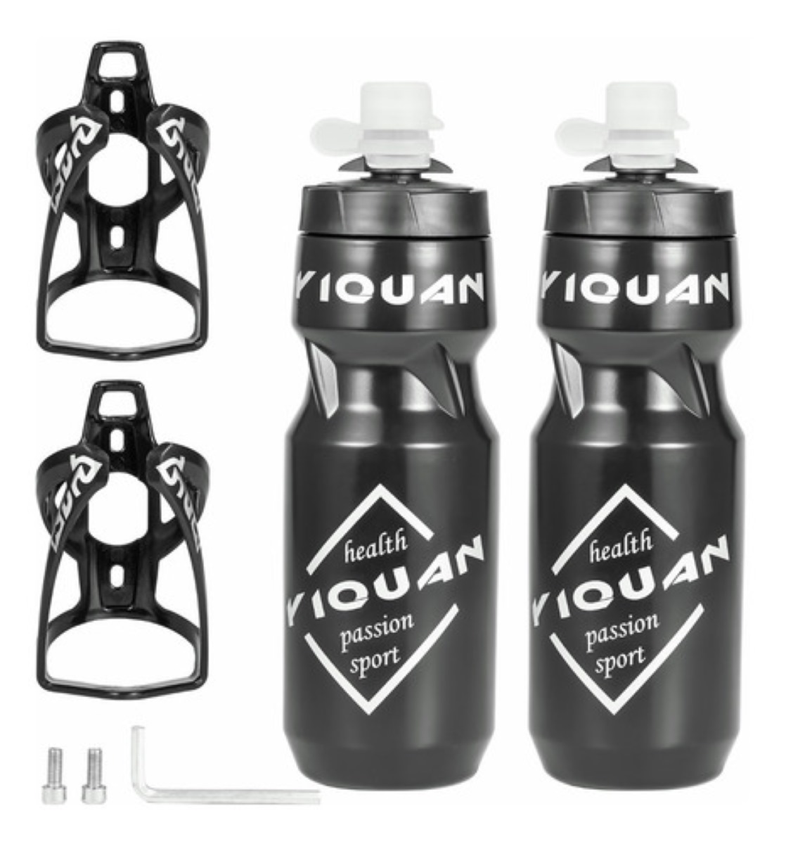 Botella De Agua Para Ciclismo Negras