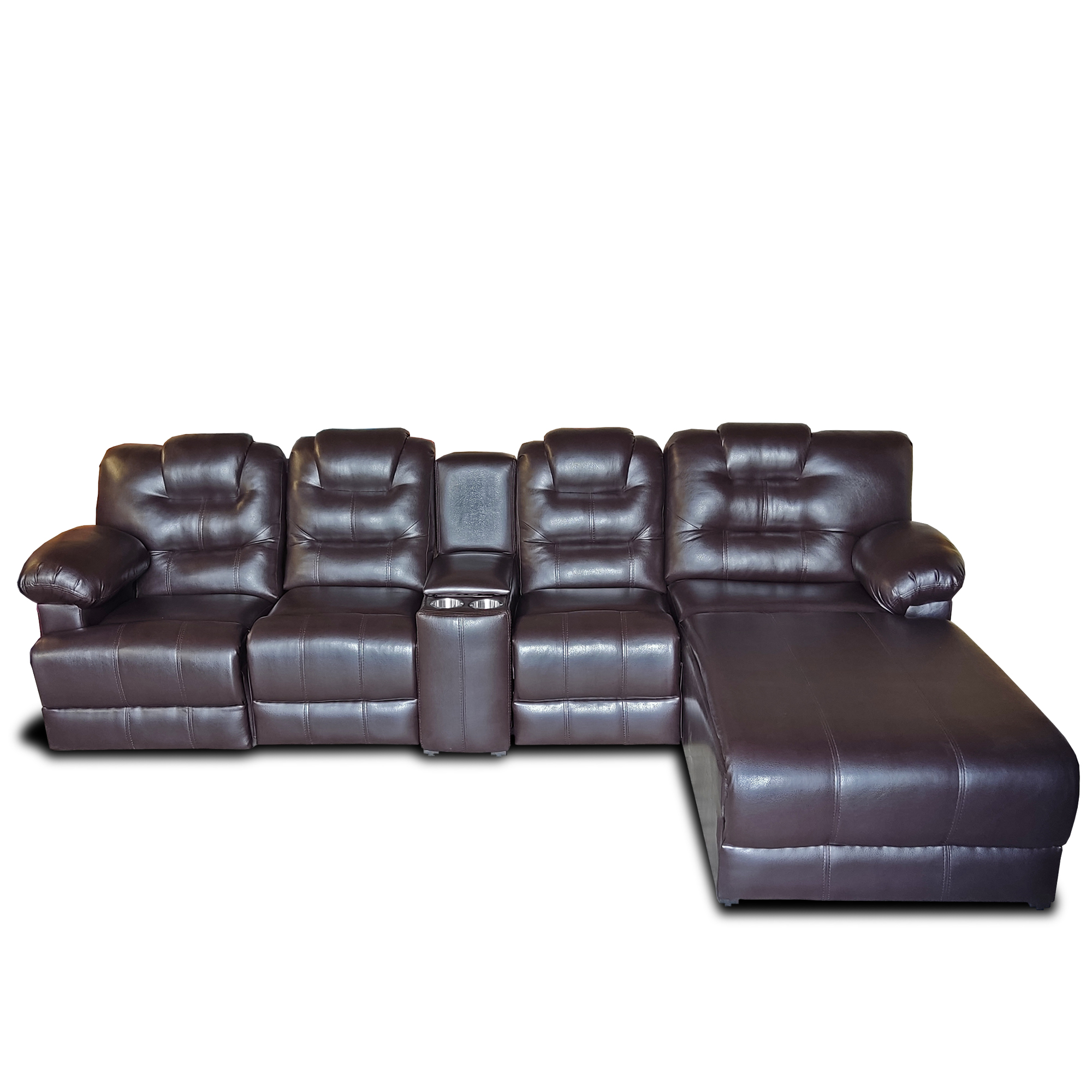 Sala Hercules c/3 reclinables y chaise der. extra grande MADERIAN // ENTREGA EN CDMX Y ZONA METROPOLITANA