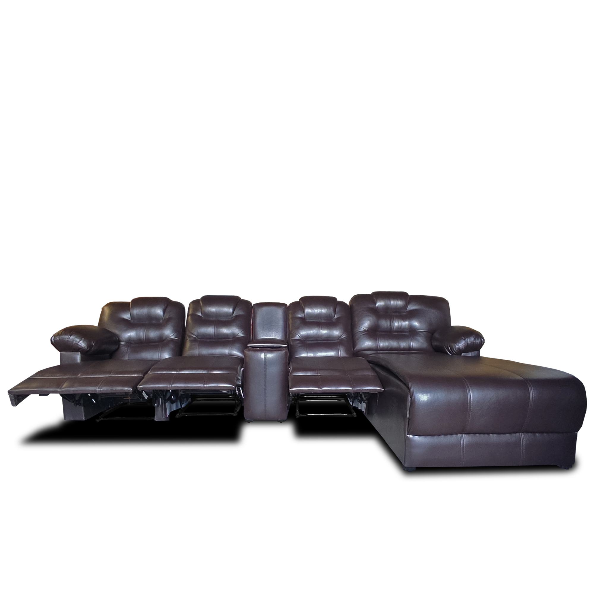 Sala Hercules c/3 reclinables y chaise der. extra grande MADERIAN // ENTREGA EN CDMX Y ZONA METROPOLITANA