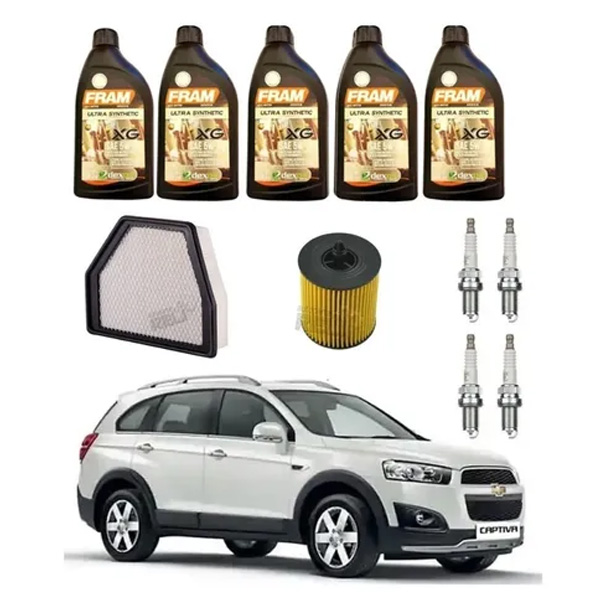 Kit Afinacion Chevrolet Captiva 2.4 L Aceite 5w30 Sintetico