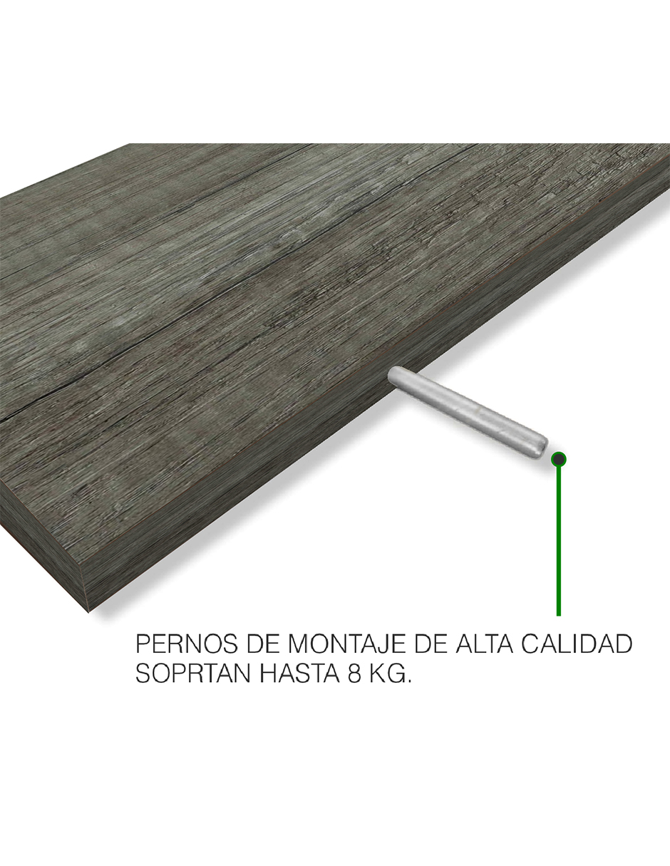 Set de 4 Repisas Flotantes estilo Librero 45 x 15 cm Lombardia