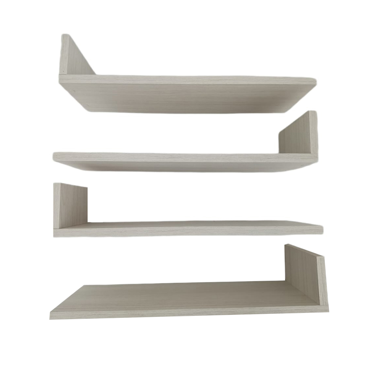 Set de 4 Repisas Flotantes estilo Librero 45 x 15 cm Teka Artico