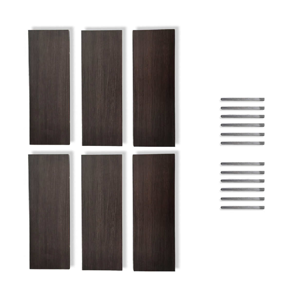 Set de 6 Repisas Flotantes 40 x 15 cm Roble Dakar