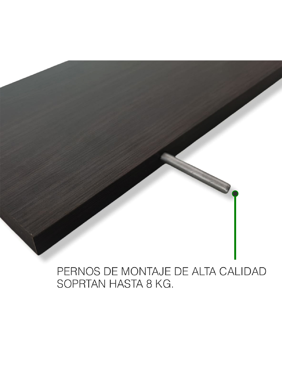 Set de 6 Repisas Flotantes 40 x 15 cm Roble Dakar