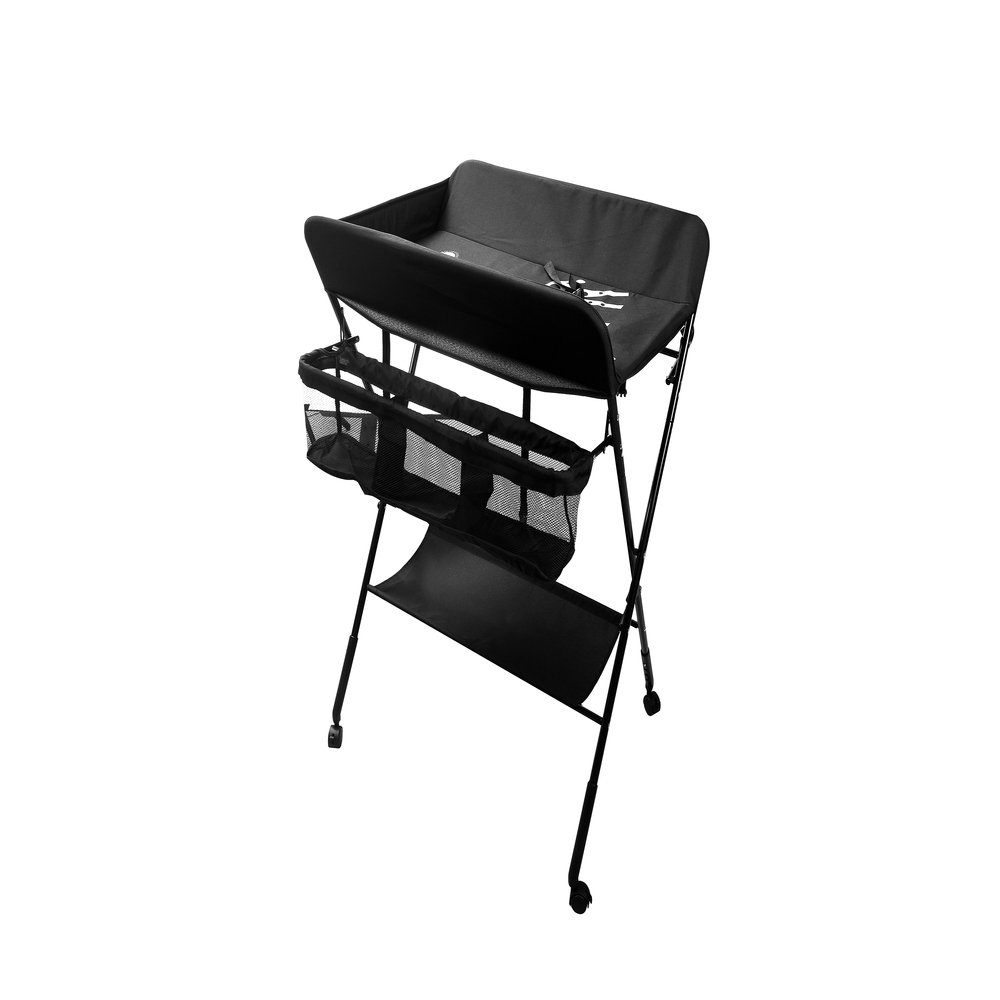 Cambiador Plegable Para Bebe Con Estante Organizador Acero
