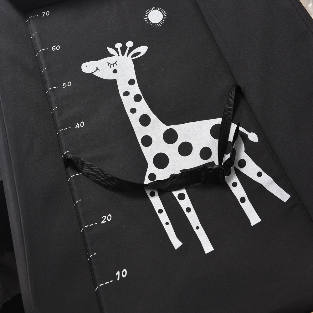 Cambiador Plegable Para Bebe Con Estante Organizador Acero