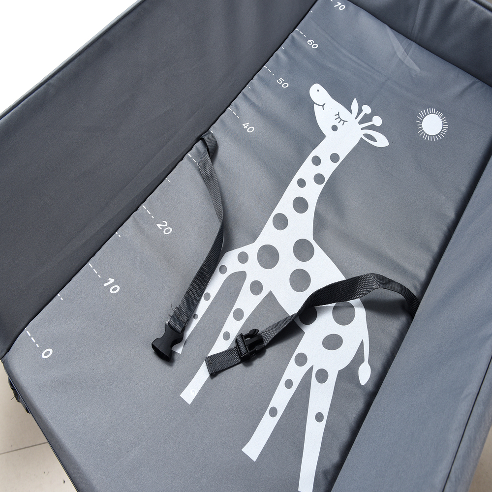 Cambiador Plegable Para Bebe Con Estante Organizador Acero