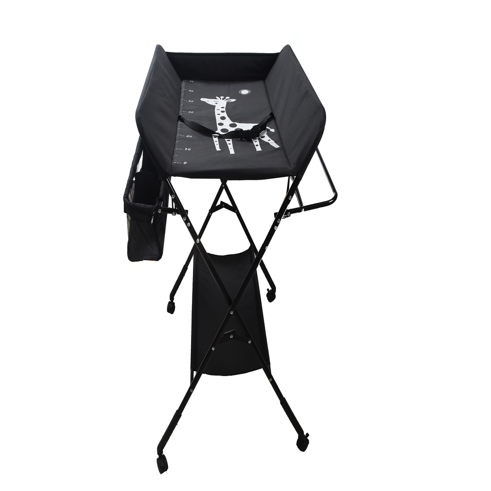 Cambiador Plegable Para Bebe Con Estante Organizador Acero