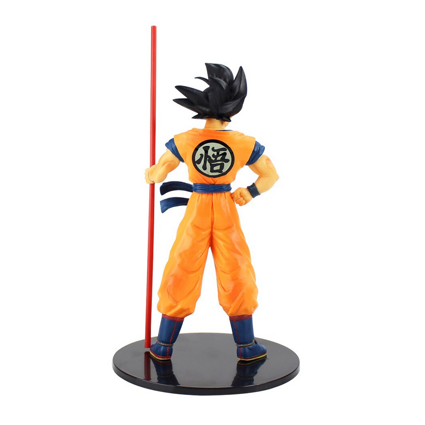 Juguete Muñeco Dragon Ball Z Goku Con Baculo Sagrado Con Caja