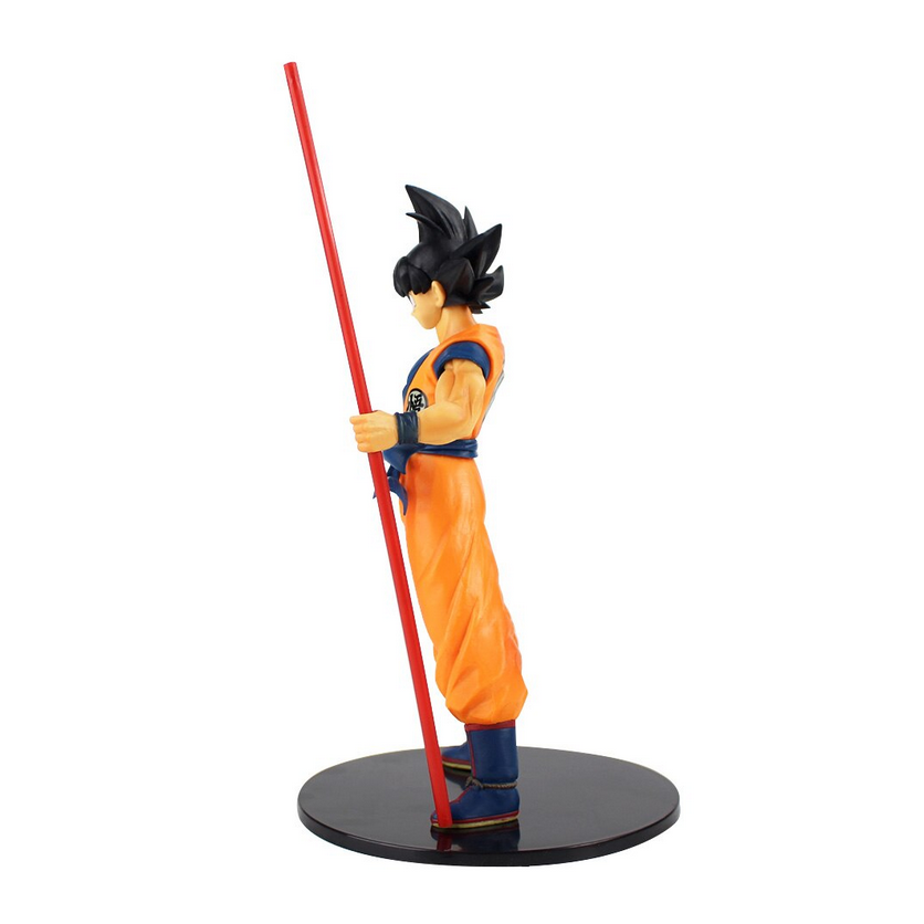Juguete Muñeco Dragon Ball Z Goku Con Baculo Sagrado Con Caja