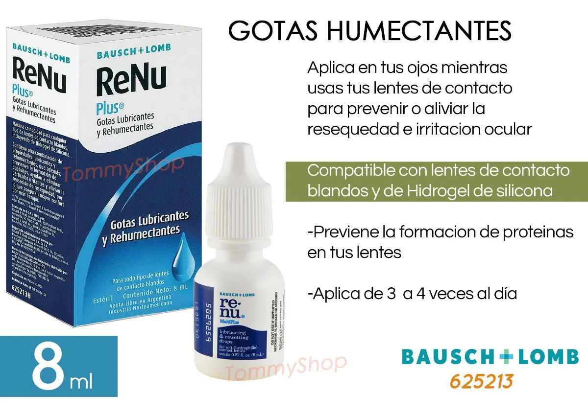 Renu Plus Liquido Gotas Humectantes P Lentes Contacto Blando