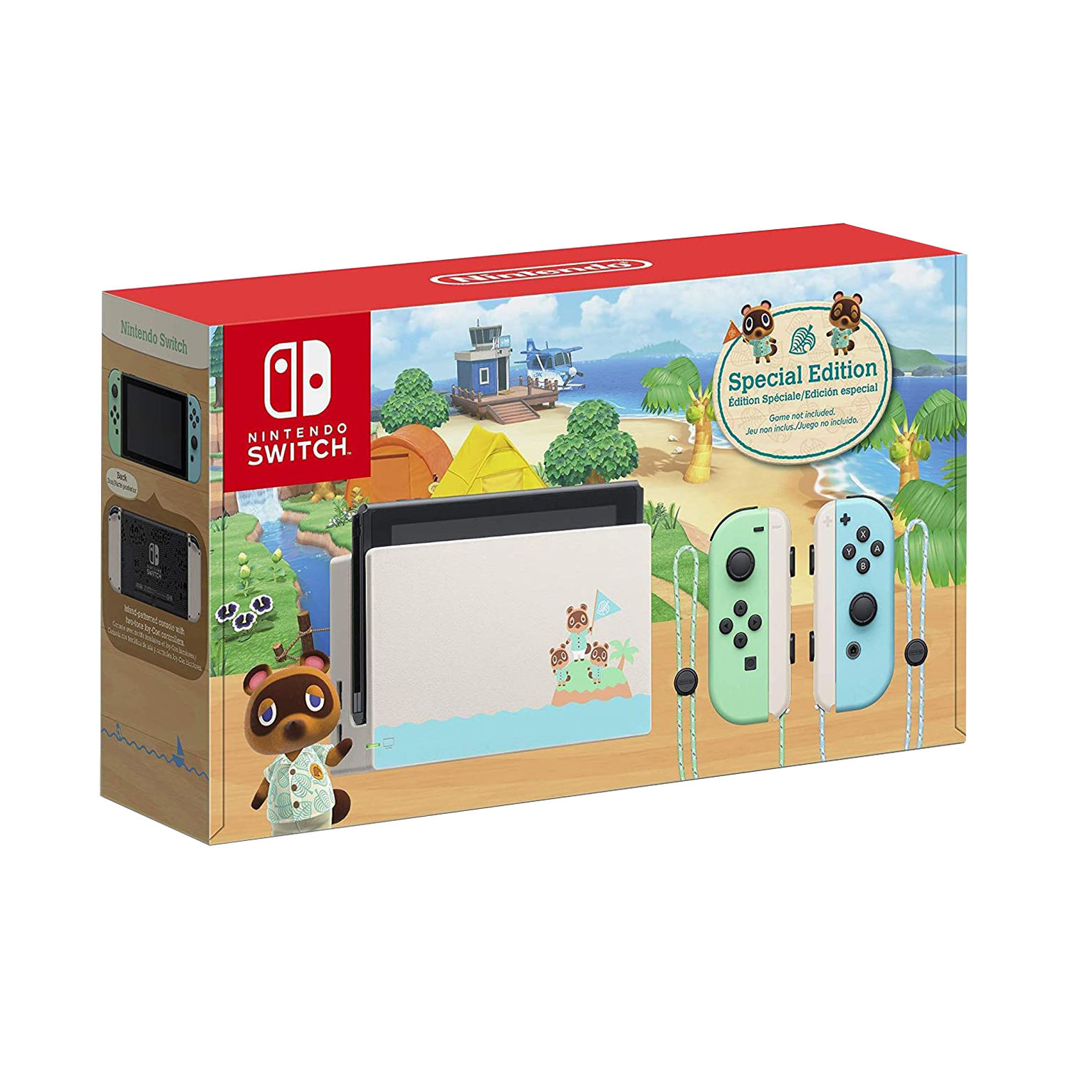 NINTENDO SWITCH ANIMAL CROSSING AZUL/VERDE