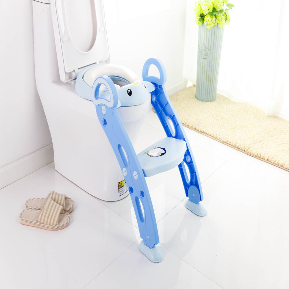 Asiento Entrenador Para Bebe Inodoro Escalera Acolchonado 