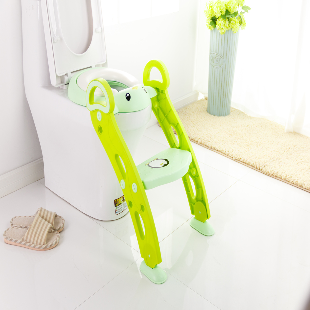 Asiento Entrenador Para Bebe Inodoro Escalera Acolchonado 