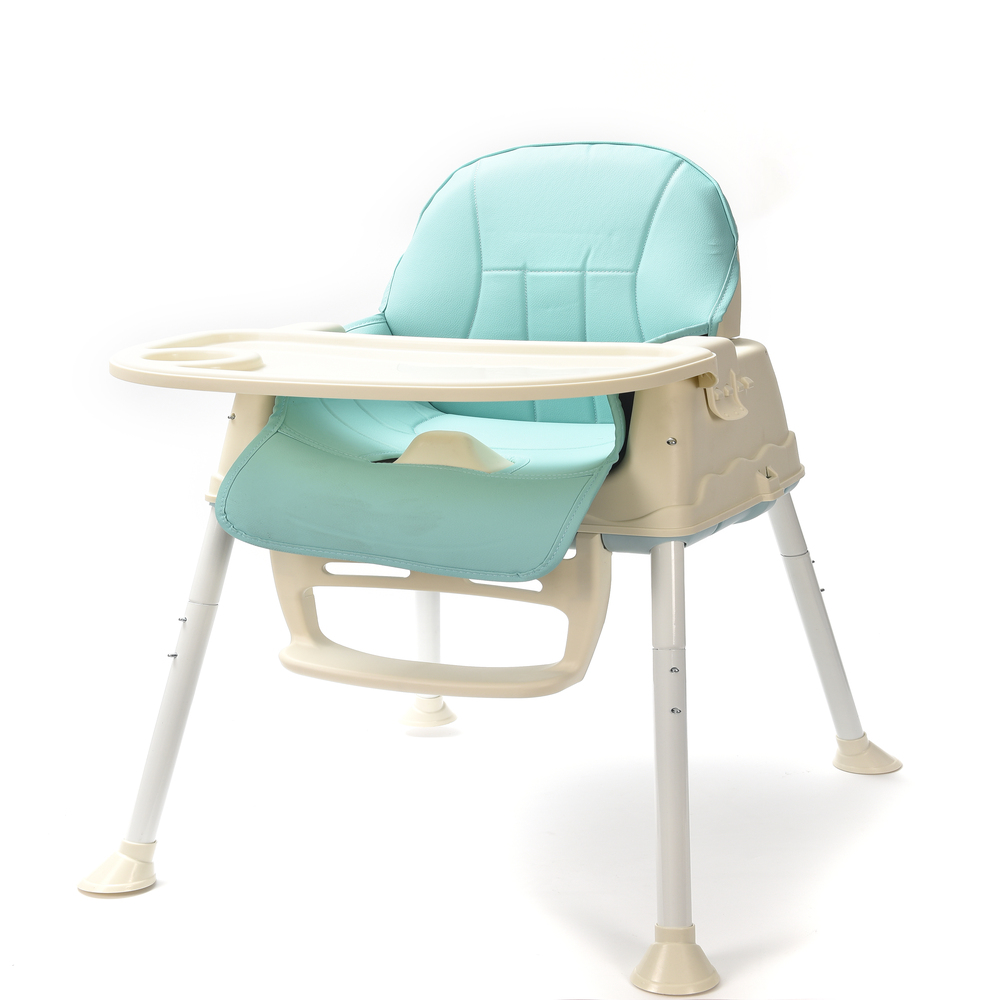 Silla Periquera Alta Para Bebe Ajustable 3 En 1 Acero Ruedas