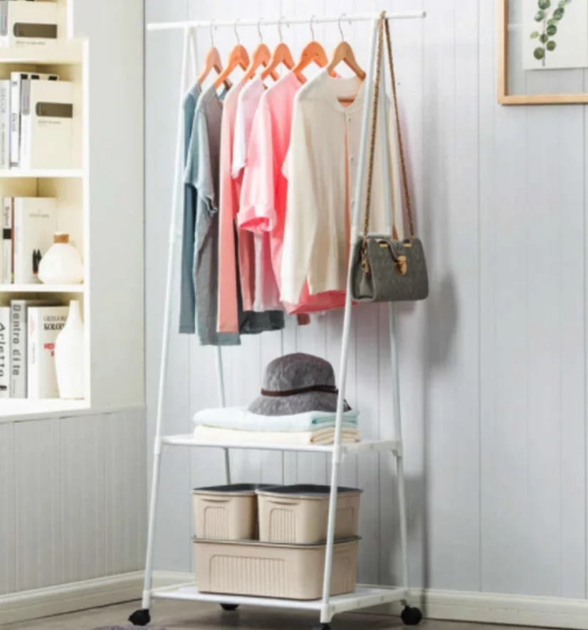 Rack Triangular Ropa Organizador Piramide Rueditas