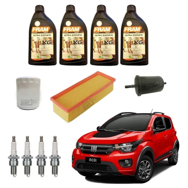 Kit Afinación Fiat Mobi 1.0 Aceite Sintetico 5w30 F