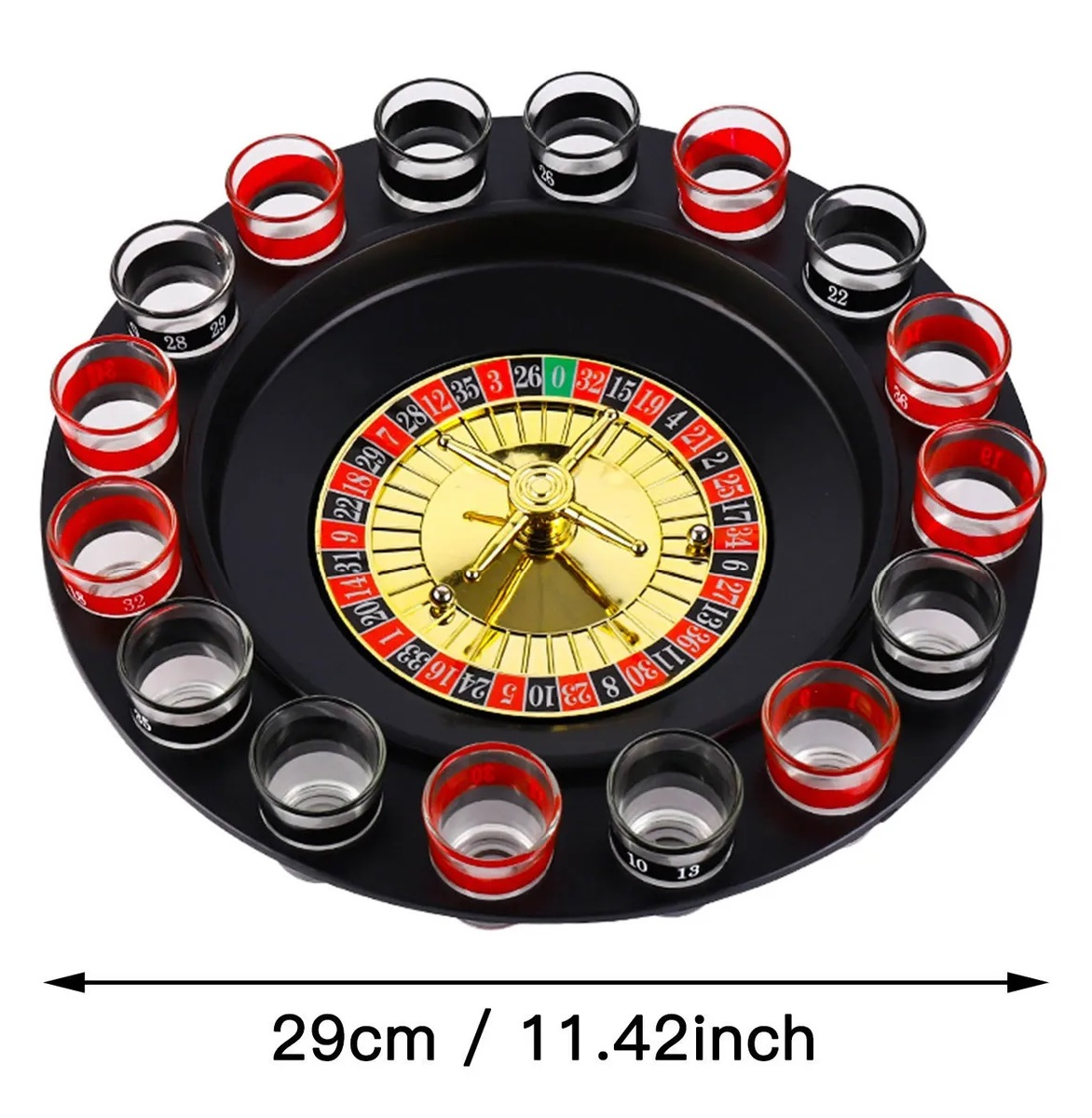 Ruleta Shot Casino Juego De Mesa 16 Shots Caballito