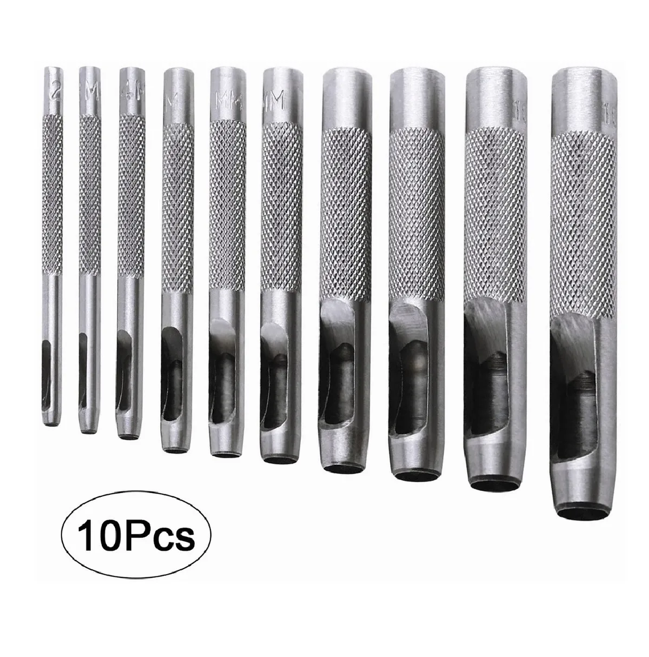 Juego De Sacabocados De Golpe Con 10 Medidas Diferentes