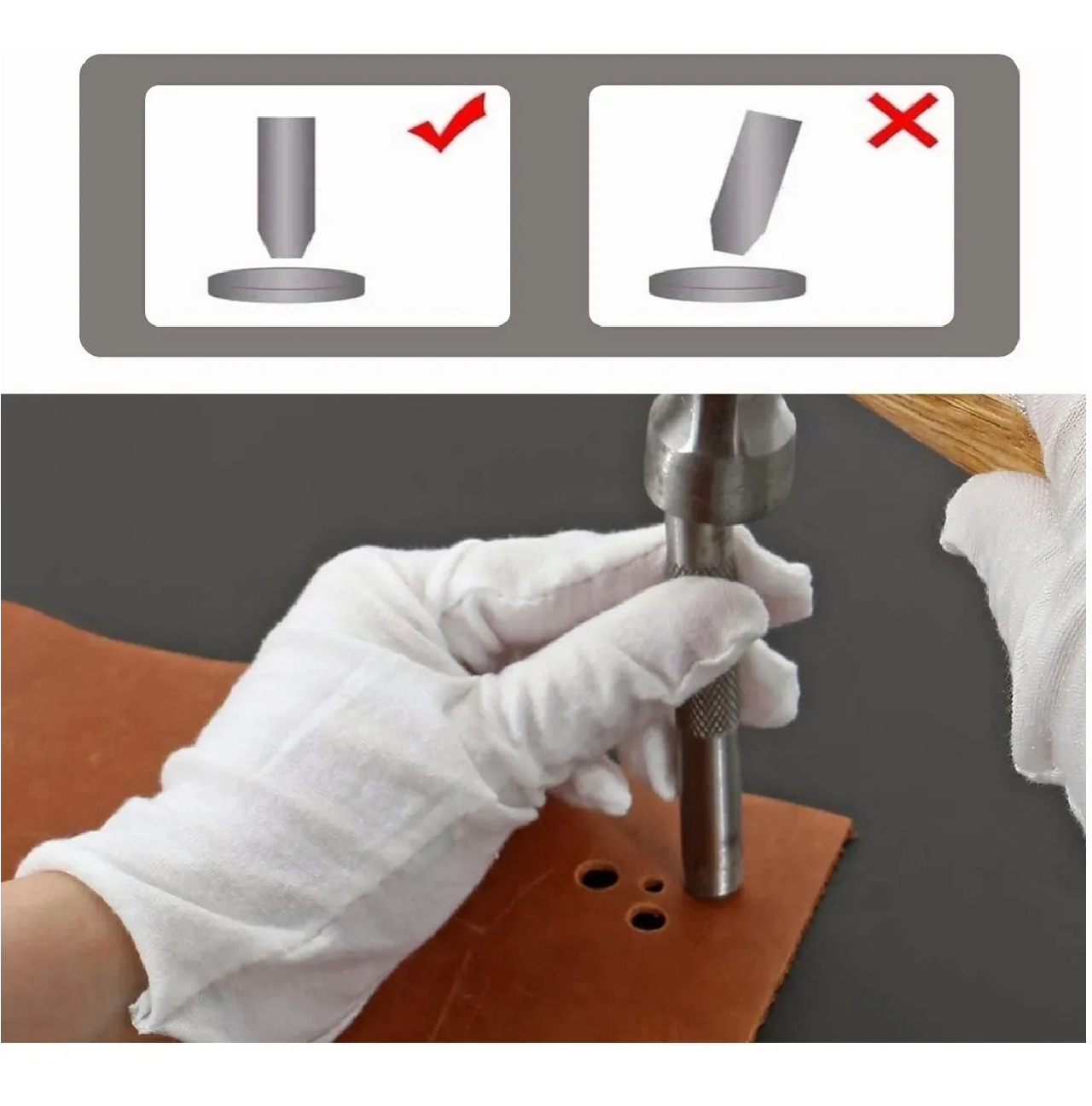 Juego De Sacabocados De Golpe Con 10 Medidas Diferentes