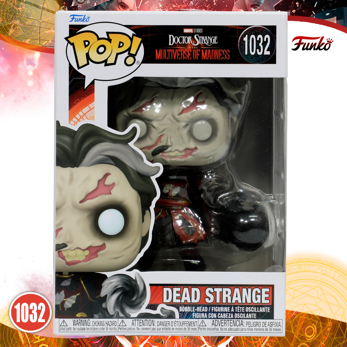 Funko Pop Doctor Strange Zombie #1032 Multiverso De Locura Marvel