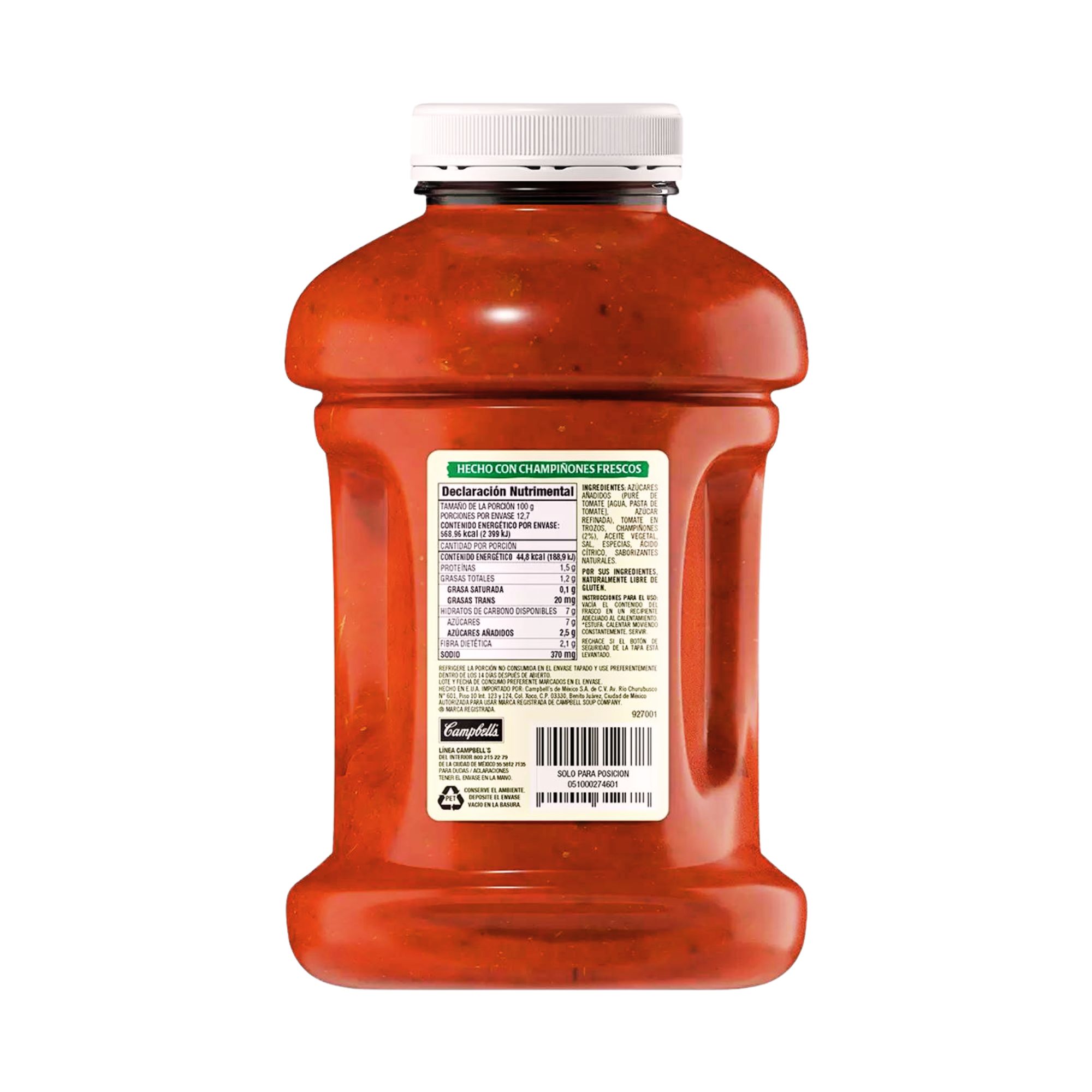 Prego Salsa De Tomate Para Pasta - Champiñones 1.27kg