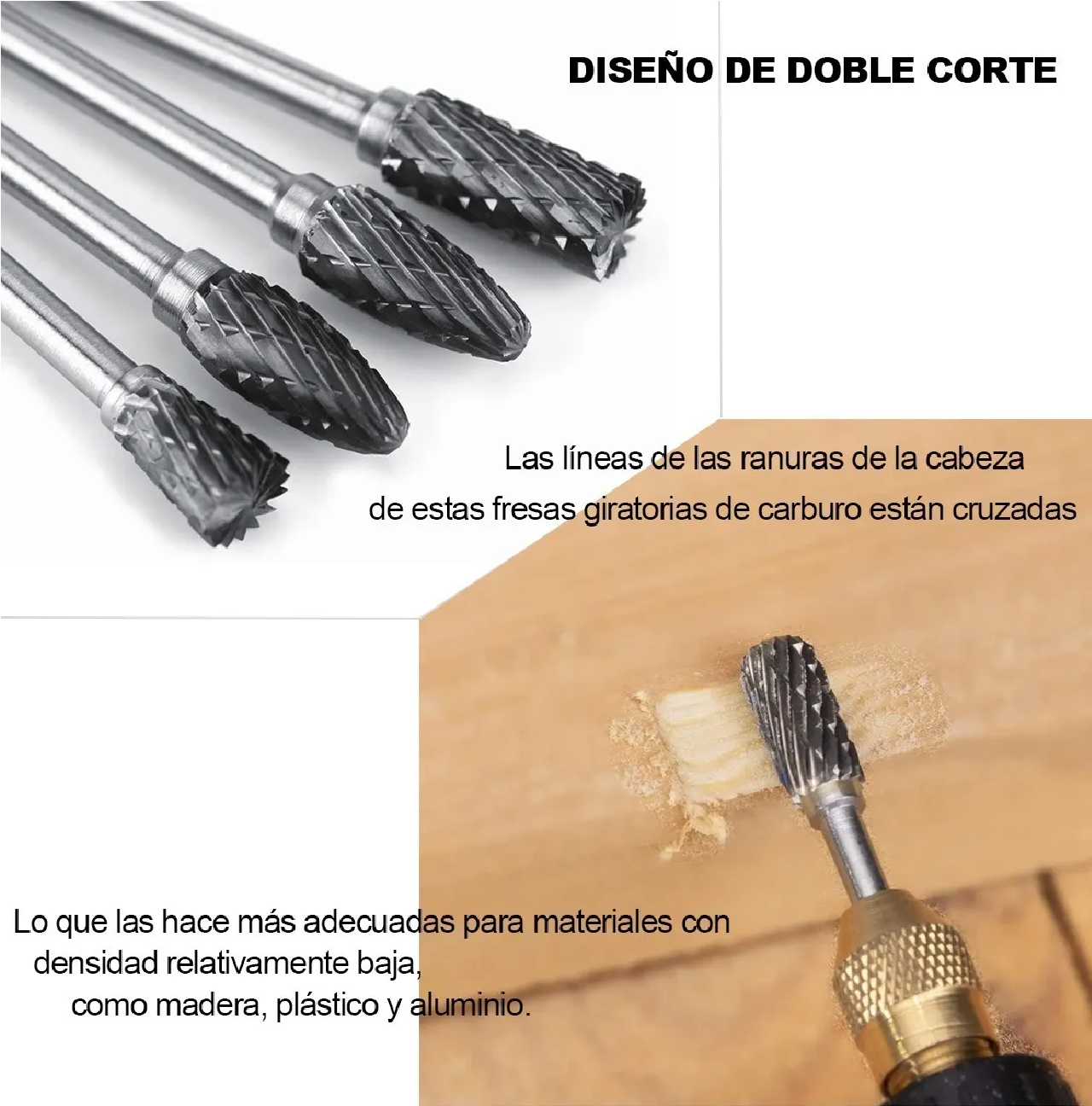 Kit Fresas Brocas Para Madera Metal Dremel Mototool 10 Uds